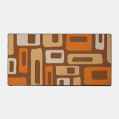 Retro Mid Century Modern Abstract patroon Bureaumat (Voorkant)
