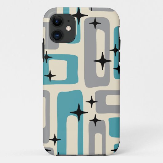 Retro Mid Century Modern Abstract patroon Case-Mate iPhone Case (Achterkant)