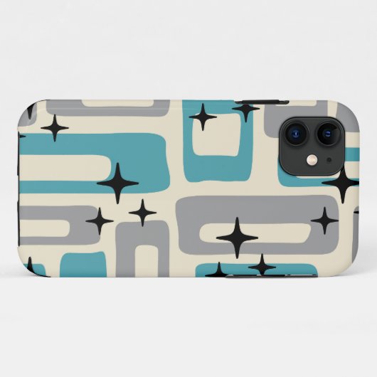 Retro Mid Century Modern Abstract patroon Case-Mate iPhone Case (Achterkant (horizontaal))