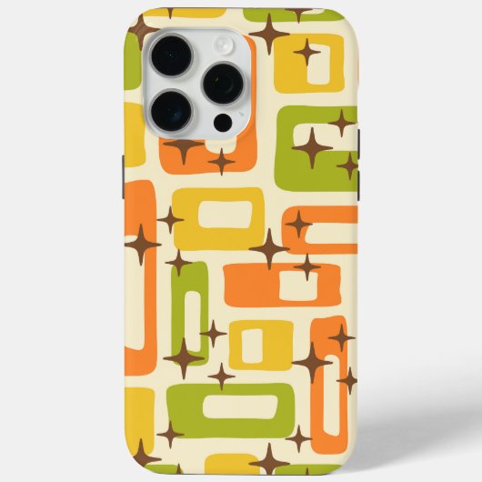 Retro Mid Century Modern Abstract patroon Case-Mate iPhone Case (Achterkant)