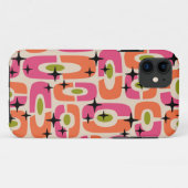 Retro Mid Century Modern Abstract patroon Case-Mate iPhone Case (Achterkant (horizontaal))