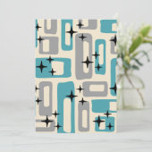 Retro Mid Century Modern Abstract patroon Kaart (Staand voorkant)