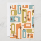 Retro Mid Century Modern Abstract patroon Kaart (Voorkant)