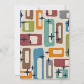 Retro Mid Century Modern Abstract patroon Kaart (Voorkant)