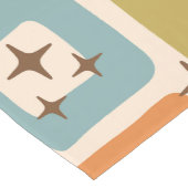 Retro Mid Century Modern Abstract patroon Korte Tafelloper (Hoek)