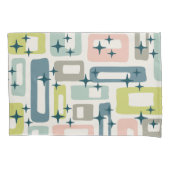 Retro Mid Century Modern Abstract patroon Kussensloop (Voorkant-Links)