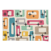 Retro Mid Century Modern Abstract patroon Kussensloop (Voorkant-Links)