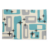 Retro Mid Century Modern Abstract patroon Kussensloop (Achterkant)