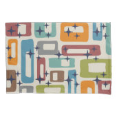 Retro Mid Century Modern Abstract patroon Kussensloop (Voorkant-Links)