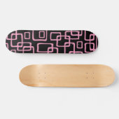 Retro Mid Century Modern Abstract patroon Persoonlijk Skateboard (Horizontaal)