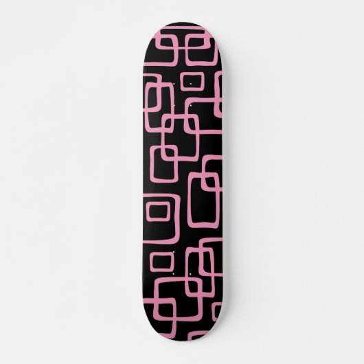 Retro Mid Century Modern Abstract patroon Persoonlijk Skateboard (Voorkant)