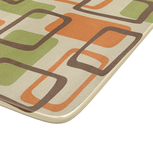 Retro Mid Century Modern Abstract patroon Snijplank (Hoek)