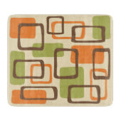Retro Mid Century Modern Abstract patroon Snijplank (Voorkant)