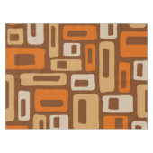 Retro Mid Century Modern Abstract patroon Tafelkleed (Voorkant (Horizontaal))