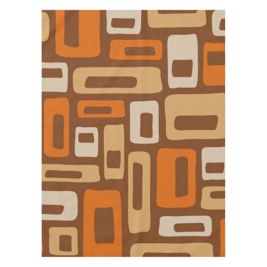 Retro Mid Century Modern Abstract patroon Tafelkleed (Voorkant)