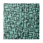 Retro Mid Century Modern Abstract patroon Tegeltje (Voorkant)
