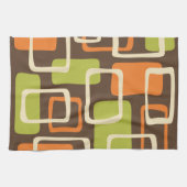 Retro Mid Century Modern Abstract patroon Theedoek (Horizontaal)