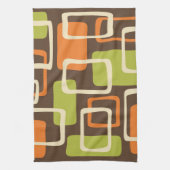 Retro Mid Century Modern Abstract patroon Theedoek (Verticaal)