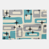 Retro Mid Century Modern Abstract patroon Theedoek (Horizontaal)