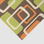 Retro Mid Century Modern Abstract patroon Tissuepapier (Detail)