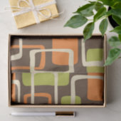 Retro Mid Century Modern Abstract patroon Tissuepapier (Geschenk)