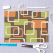 Retro Mid Century Modern Abstract patroon Tissuepapier (Craft)