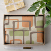 Retro Mid Century Modern Abstract patroon Tissuepapier (Geschenk)