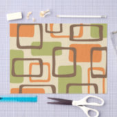 Retro Mid Century Modern Abstract patroon Tissuepapier (Craft)