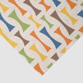 Retro Mid Century Modern Abstract patroon Tissuepapier (Detail)