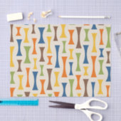 Retro Mid Century Modern Abstract patroon Tissuepapier (Craft)