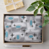 Retro Mid Century Modern Abstract patroon Tissuepapier (Geschenk)