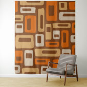 Retro Mid Century Modern Abstract patroon Wandkleed (In situ)