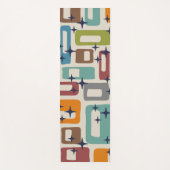 Retro Mid Century Modern Abstract patroon Yogamat (Voorkant)