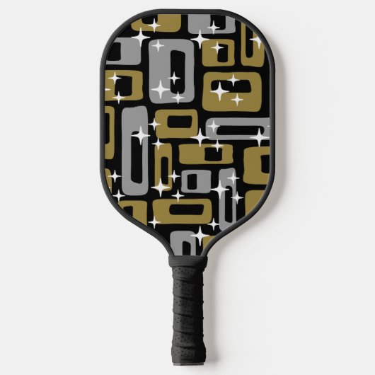 Retro Mid Century Modern Abstract Pickleball Paddle (Voorkant)