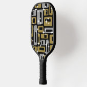 Retro Mid Century Modern Abstract Pickleball Paddle (Links)