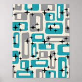 Retro Mid Century Modern Abstract Poster (Voorkant)