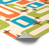 Retro Mid Century Modern Abstract Poster (Hoek)