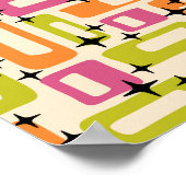 Retro Mid Century Modern Abstract Poster (Hoek)