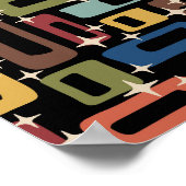 Retro Mid Century Modern Abstract Poster (Hoek)