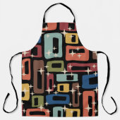 Retro Mid Century Modern Abstract Schort (Voorkant)