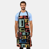 Retro Mid Century Modern Abstract Schort (Gedragen)