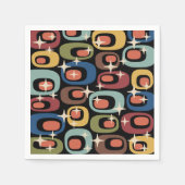 Retro Mid Century Modern Abstract Servet (Voorkant)