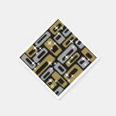 Retro Mid Century Modern Abstract Servet (Hoek)