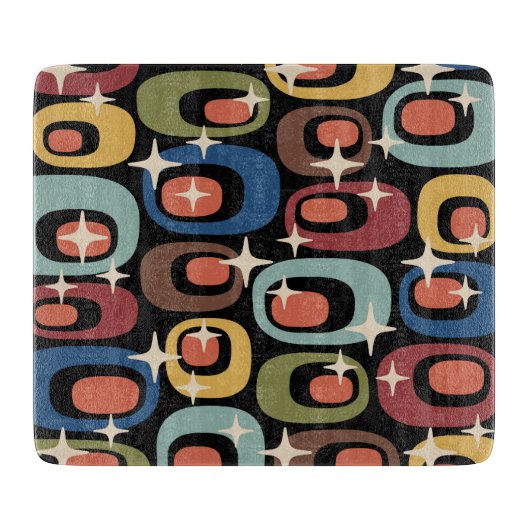 Retro Mid Century Modern Abstract Snijplank (Voorkant)