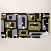 Retro Mid Century Modern Abstract Strandlaken (Voorkant)
