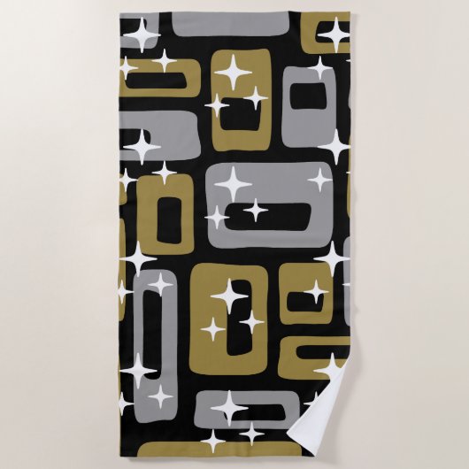 Retro Mid Century Modern Abstract Strandlaken (Voorkant)
