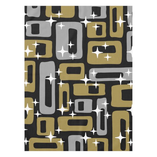 Retro Mid Century Modern Abstract Tafelkleed (Voorkant)
