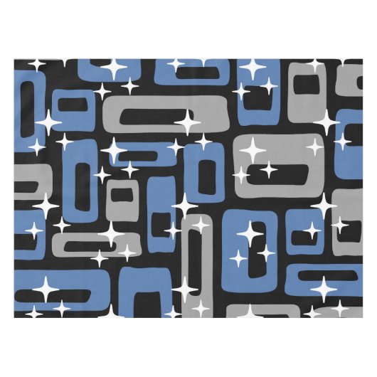 Retro Mid Century Modern Abstract Tafelkleed (Voorkant (Horizontaal))