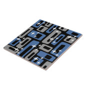 Retro Mid Century Modern Abstract Tegeltje (Zijkant)