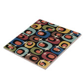 Retro Mid Century Modern Abstract Tegeltje (Zijkant)